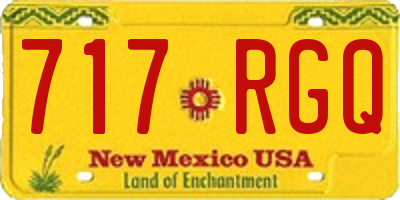 NM license plate 717RGQ