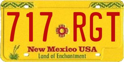 NM license plate 717RGT