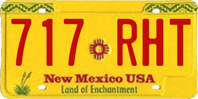 NM license plate 717RHT