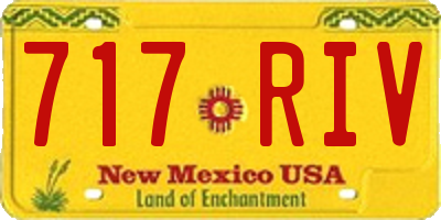 NM license plate 717RIV