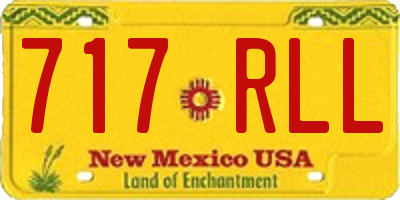 NM license plate 717RLL