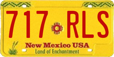 NM license plate 717RLS