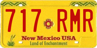 NM license plate 717RMR