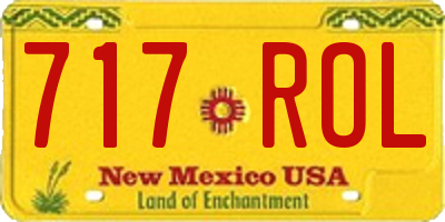 NM license plate 717ROL
