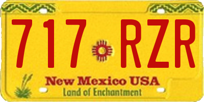NM license plate 717RZR