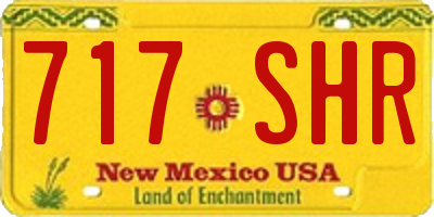 NM license plate 717SHR