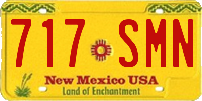 NM license plate 717SMN