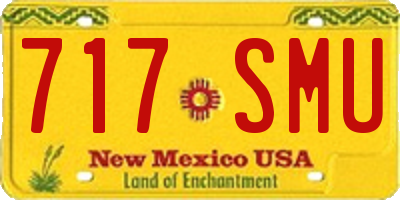 NM license plate 717SMU