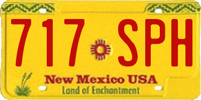 NM license plate 717SPH