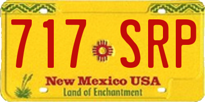 NM license plate 717SRP
