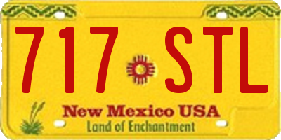 NM license plate 717STL
