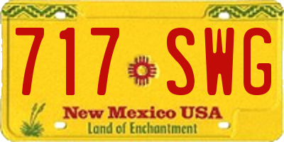 NM license plate 717SWG