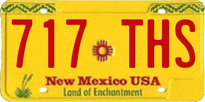 NM license plate 717THS