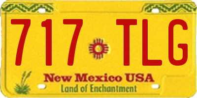 NM license plate 717TLG