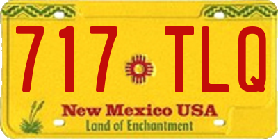 NM license plate 717TLQ