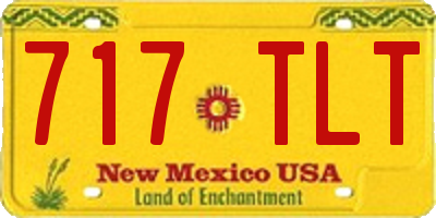 NM license plate 717TLT