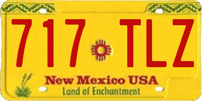 NM license plate 717TLZ