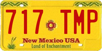 NM license plate 717TMP
