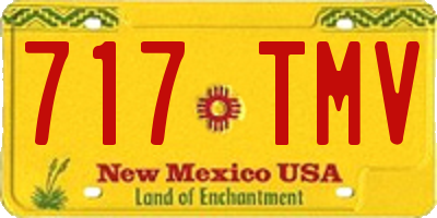 NM license plate 717TMV