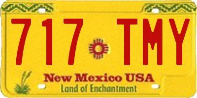 NM license plate 717TMY