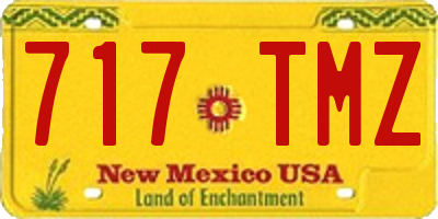 NM license plate 717TMZ