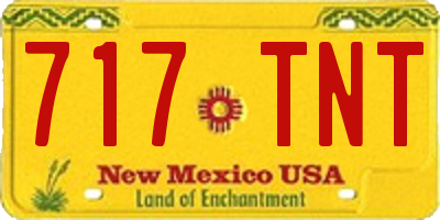 NM license plate 717TNT