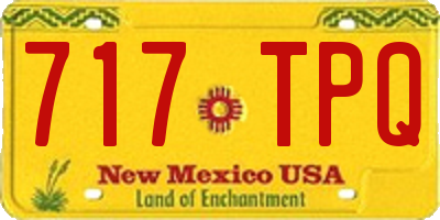NM license plate 717TPQ