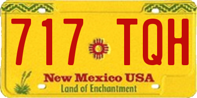 NM license plate 717TQH