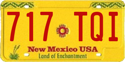 NM license plate 717TQI