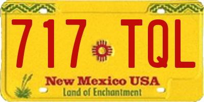 NM license plate 717TQL