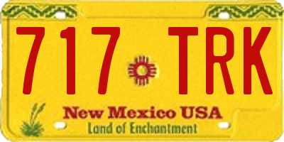NM license plate 717TRK