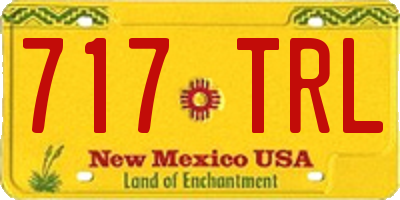 NM license plate 717TRL