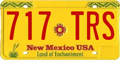 NM license plate 717TRS