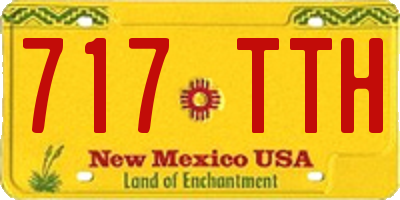NM license plate 717TTH