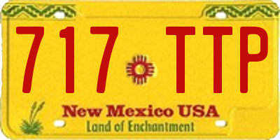 NM license plate 717TTP