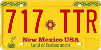 NM license plate 717TTR