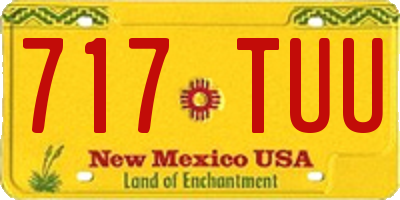 NM license plate 717TUU