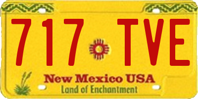 NM license plate 717TVE