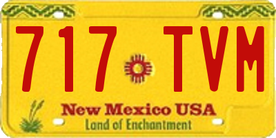 NM license plate 717TVM
