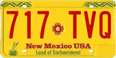 NM license plate 717TVQ