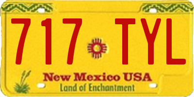 NM license plate 717TYL