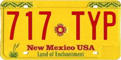 NM license plate 717TYP