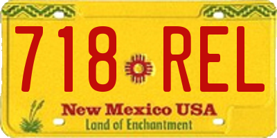 NM license plate 718REL