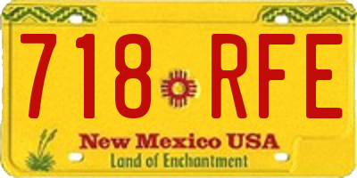 NM license plate 718RFE
