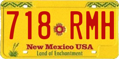 NM license plate 718RMH