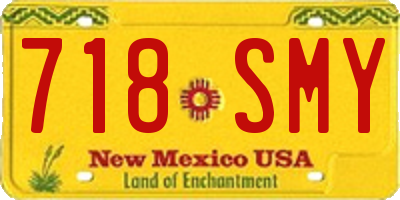 NM license plate 718SMY