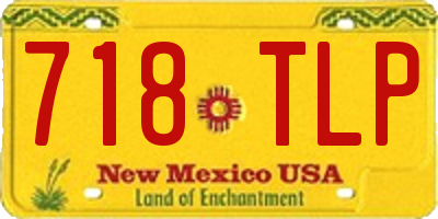 NM license plate 718TLP
