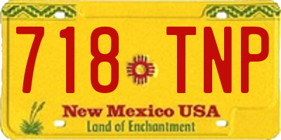 NM license plate 718TNP