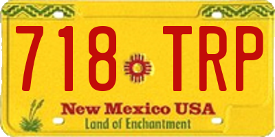 NM license plate 718TRP