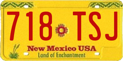 NM license plate 718TSJ